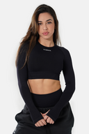 Camiseta corta de manga larga Thenx - Negra